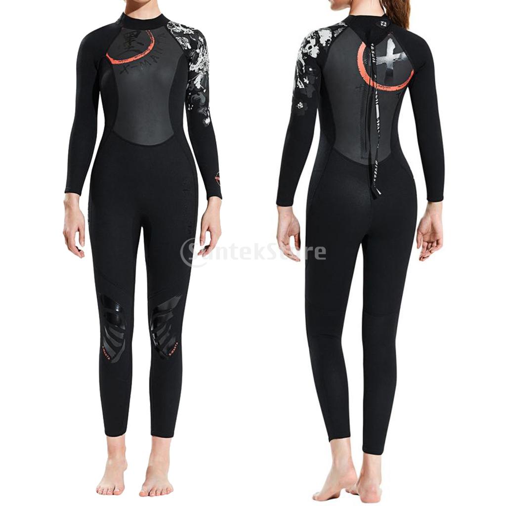 Diving Wetsuit Chinese Style Dive Wet Suit Jumpsuits Full Jumpsuit Cold Water Scuba Snorkeling Spearfishing for Women