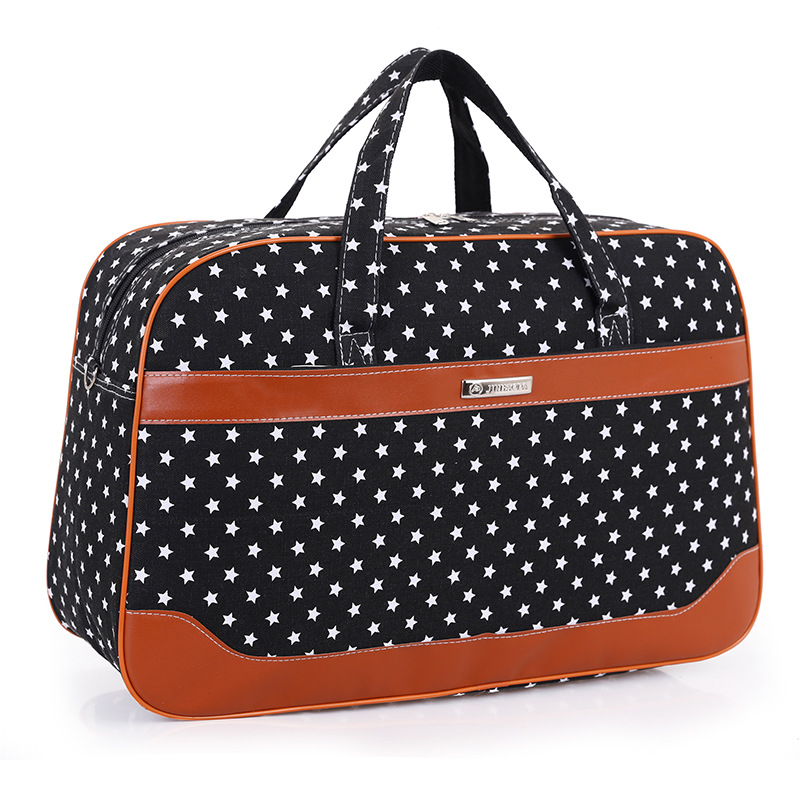 Sac à bagages unisexe Sac De Voyage toile sacs à main hommes Duffle fourre-tout sacs à main grande capacité Sac De Voyage Sac à bagages décontracté: Black