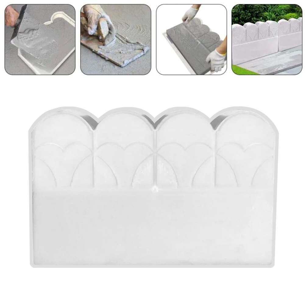 Garten Einfassung bilden DIY Kunststoff Blumenbeet Beton bilden Für draussen Rasen Jardin Hof Garten Gebäude Dekoration