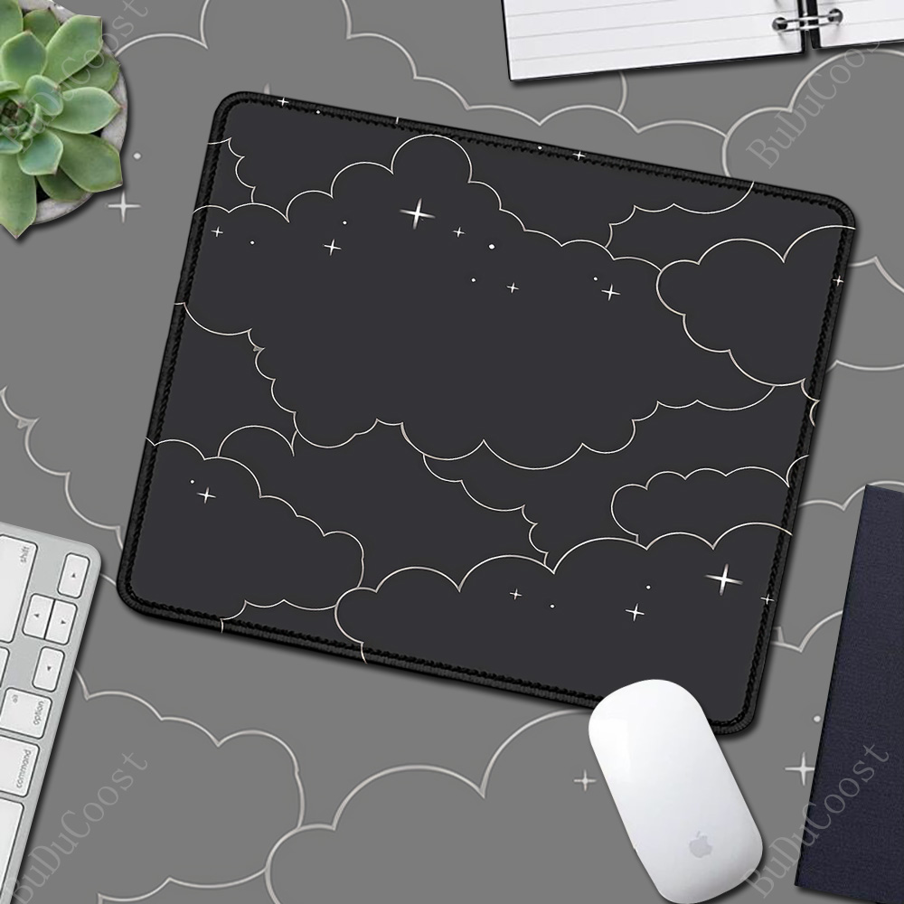 XS Bureaukleed Kawaii Roze Wolk Schattig Tafelkussen Gaming Kleine Muismatten Rubberen Toetsenbordmatten 18x22cm Antislip Beste keuze Muizen Pad: XXL / orange