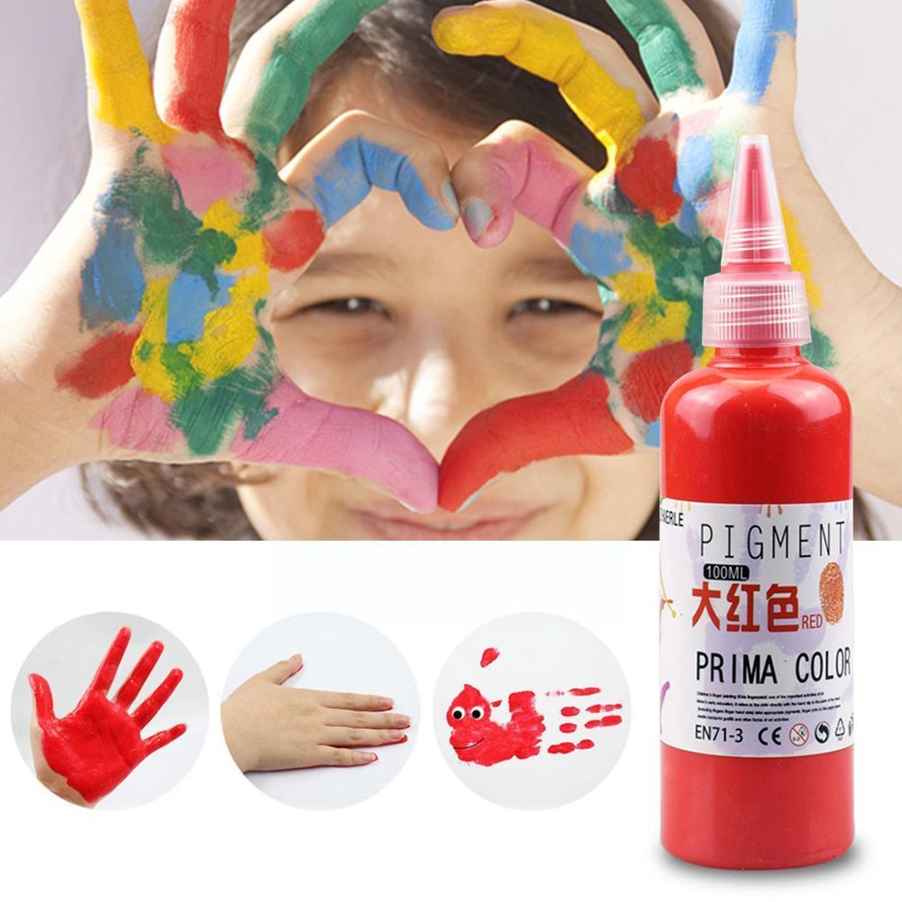 Multicolor Kindergarten School Painting Art Student Art Watercolor Paint Finger Washable Big Toddler Child Paints Diy Paint B3a4