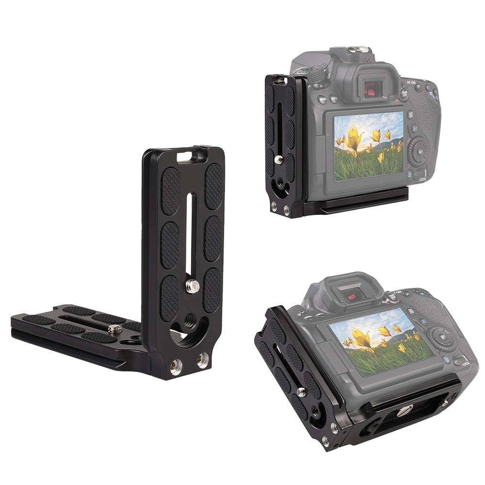 Kameratilbehør camfi l formplate hurtigutløserplate l brakettstativholder for dslr camfi kamera canon nikon sony