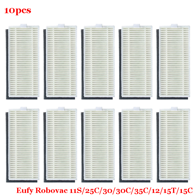 For Eufy Robovac 11S / 25C / 30 / 30C / 35C / 12 / 15T / 15C Slim Robot Vacuum Cleaner Parts Main Side Brush Cover Hepa Filter: Yellow