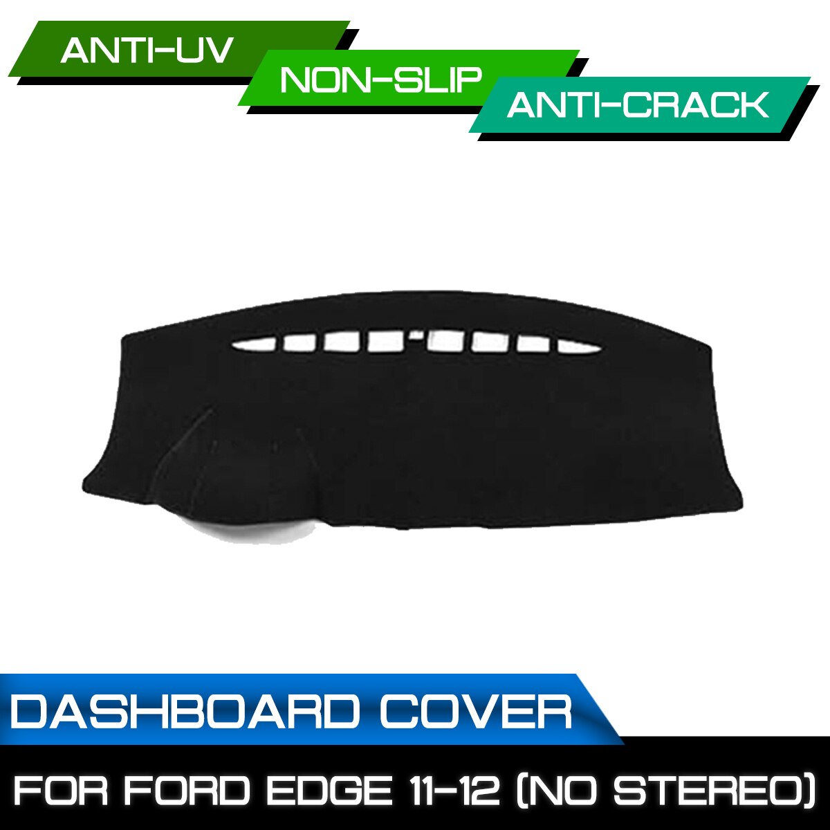 Auto Dashboard Mat Voor Ford Edge Anti-Vuile Antislip Dash Cover Mat Uv-bescherming Schaduw