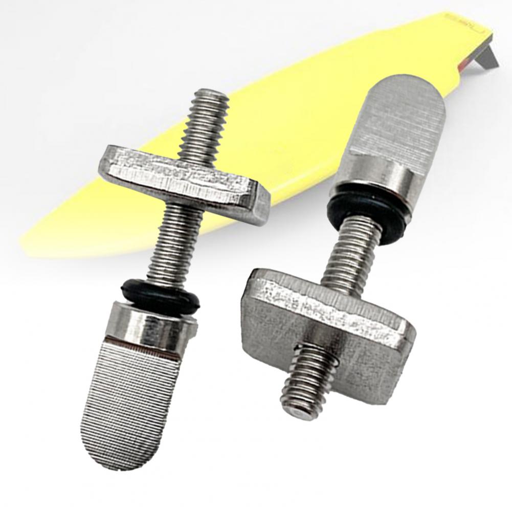 Angebot! 6 stück finnenschrauben mit platte, werkzeuglos, aus edelstahl, surfbrett-daumenfinnenschrauben, surfzubehör