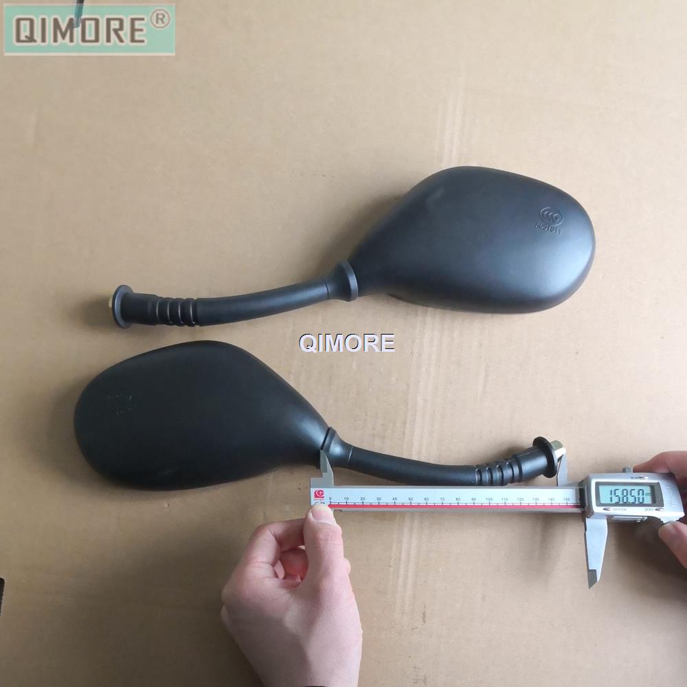 Spiegelset  (8mm rechtse draad) voor scooter bromfiets knappe jongen tank sportief sunl vip toekomstige kampioen baja  be500 wuyang  wh100t