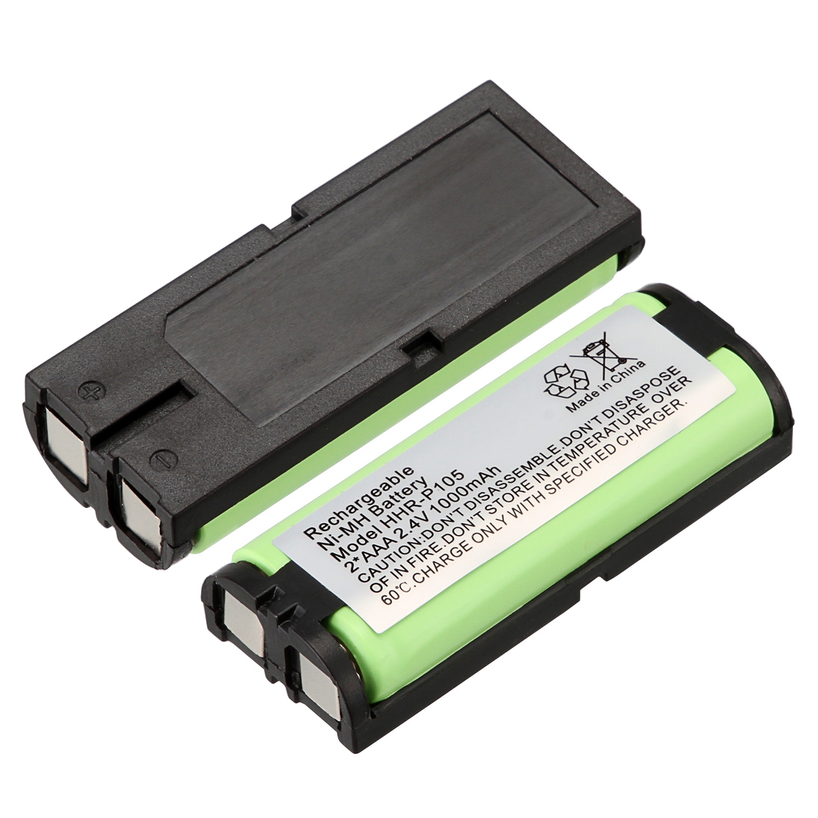 1~10pcs 2.4V 1000mAh Rechargeable Ni-MH Telephone Battery for Panasonic HHR-P105 HHRP105A KX242