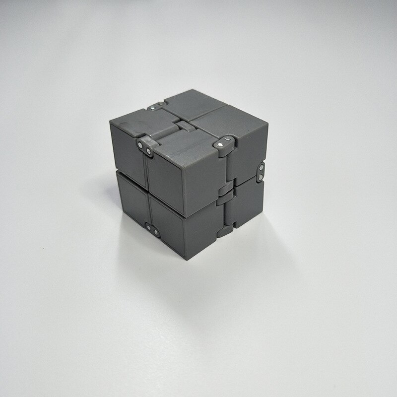 Tragbare Mini Fingertip Cube Erwachsene Büro Dekompression Spielzeug Angst Stress Relief Kinder Finger Cube Spielzeug: Gray