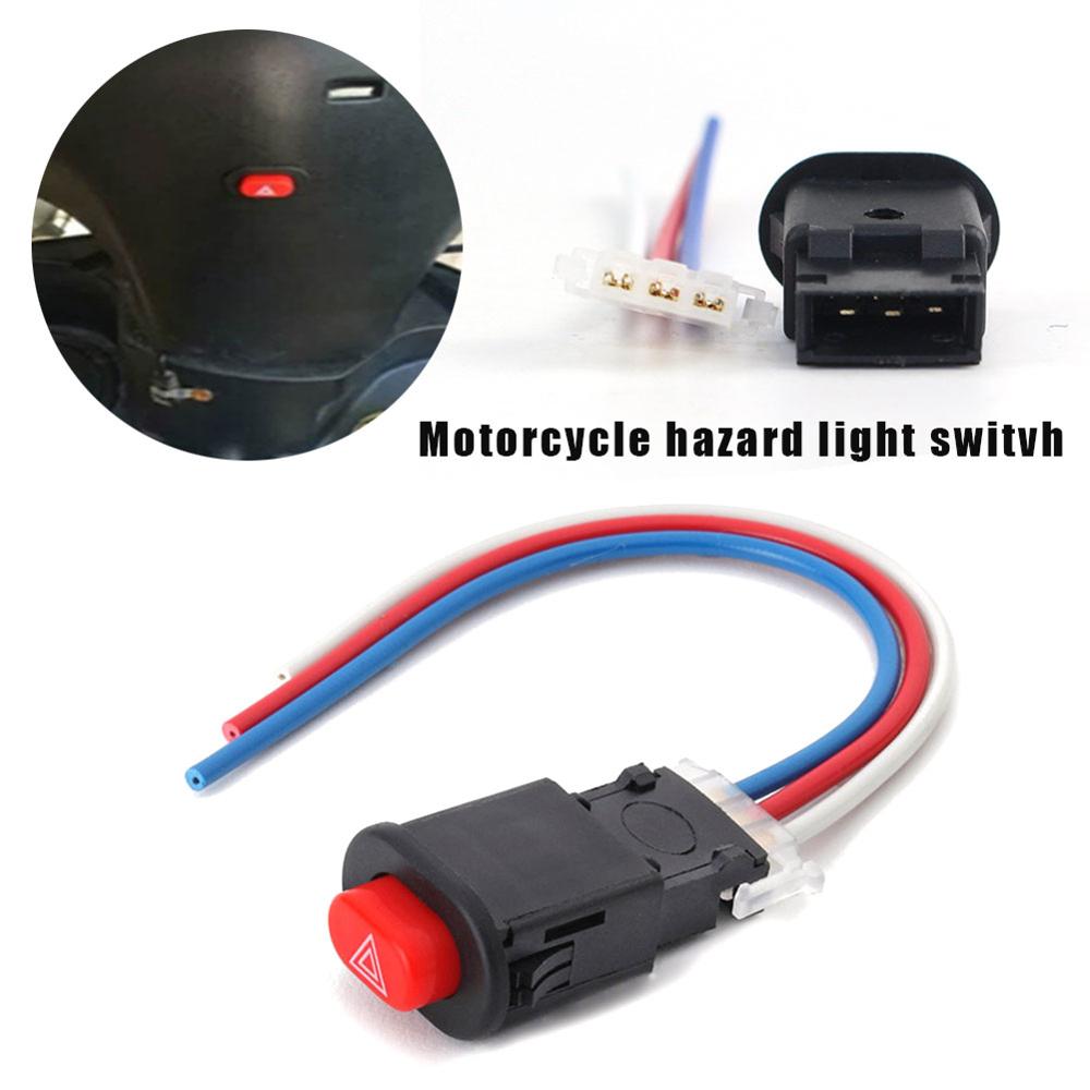 1Pcs Motorfiets Scooter Elektrische Voertuig Gemodificeerde Dubbele Flash Schakelaar Dubbele Flash Waarschuwing Schakelaar Dubbele Sprong Schakelaar