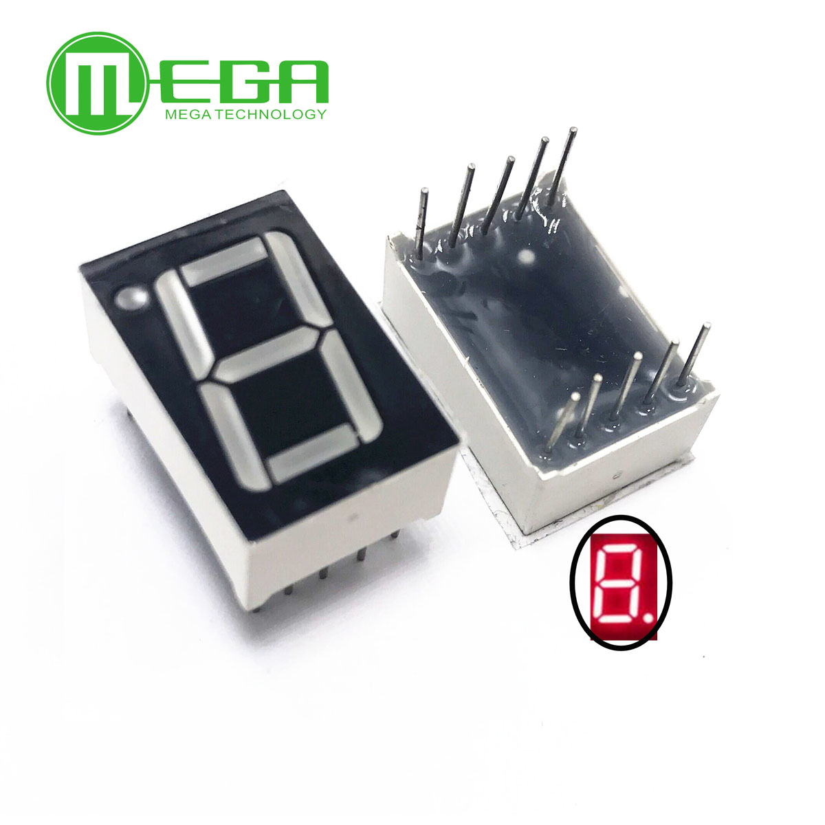 1 Digit 0.56" Red 7 SEGMENT LED DISPLAY COMMON CAT... – Vicedeal