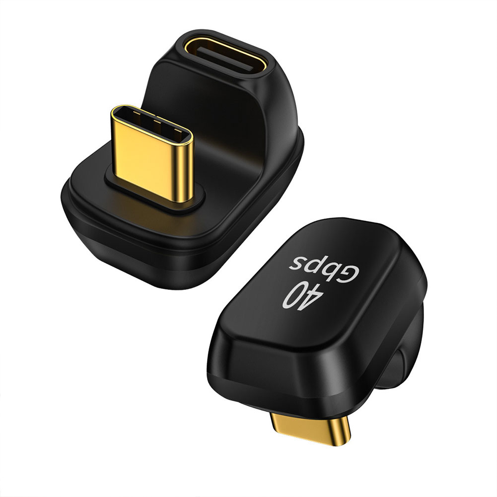 Adattatore dati USB 2.0/4.0 40Gbps Mini U Shape USB C convertitore cavo da femmina a maschio 100W veloce 8K 60Hz tipo C per Thunderbolt 3/4