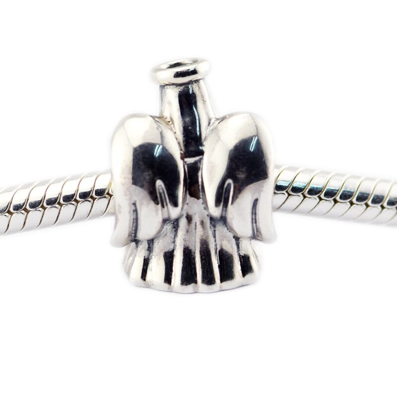 Angelo di Amore CZ Libera Di Natale della Donna di Fascino Perline FAI DA TE per Monili Che Fanno Gioielli in Argento sterlina Adatta per Braccialetti di Perline
