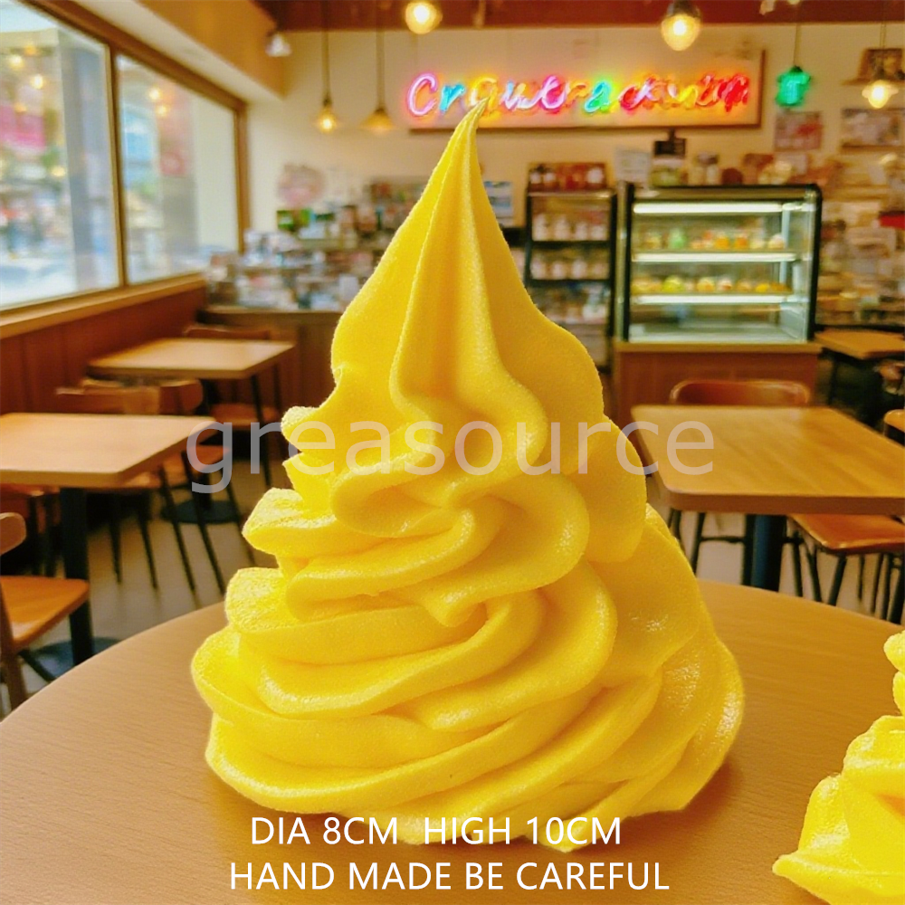 2.3 tum vit original smak mjölkglass populära gör-det-själv handgjorda leksaker lekfönster display provhuvud plastmodell gör-det-själv