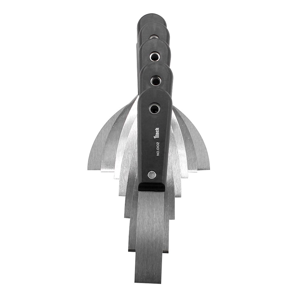 7pcs With Handle Durable Filling Spatula Plastering Drywall Flexible Scraper Blade Putty Tools Set Crown Molding Carbon Steel