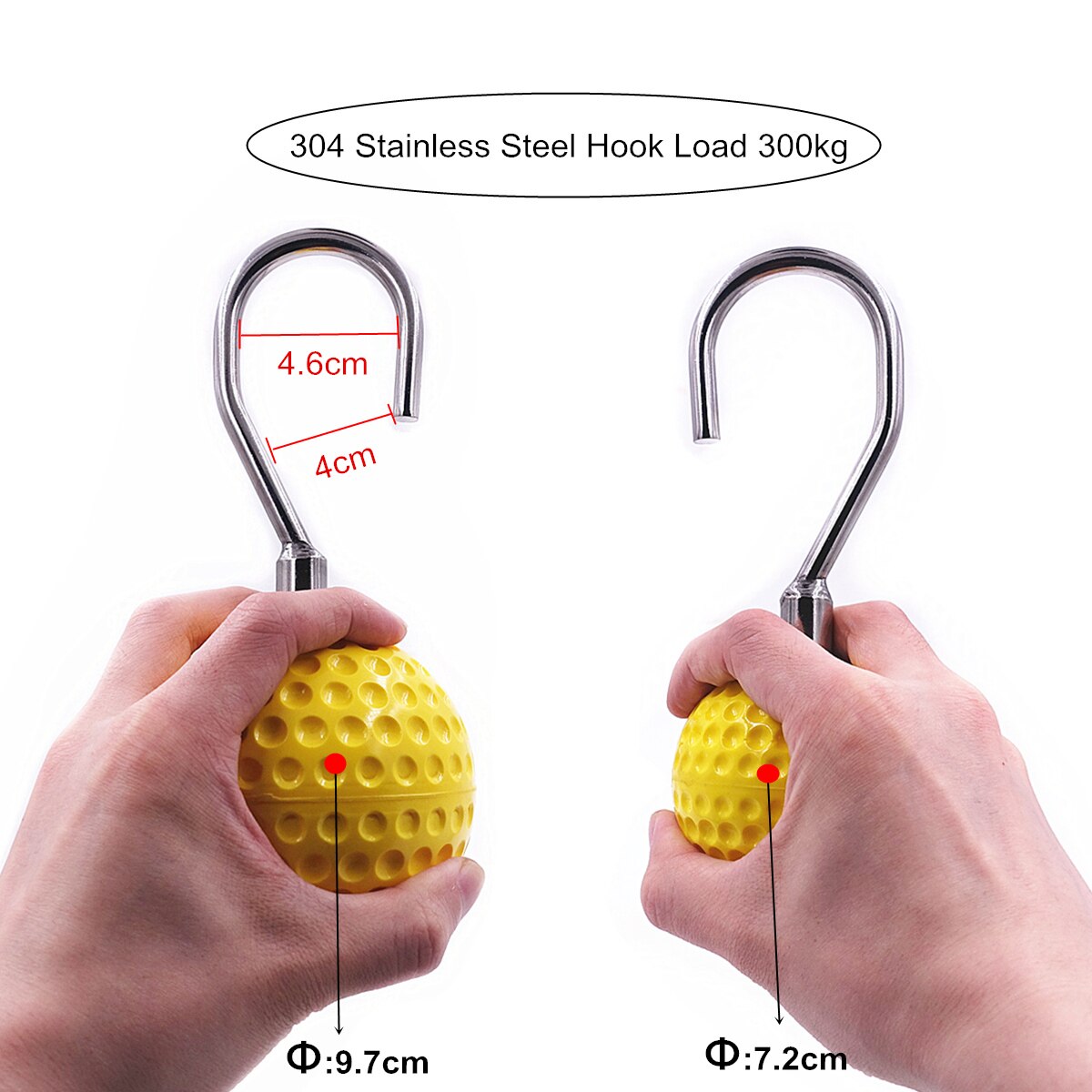 7.2/9.7cm Pull Up Balls Cannonball Grips Finger Trainer Grip Strength Training Arm Muscles Barbells Gym Hand Grip Ball Exerciser