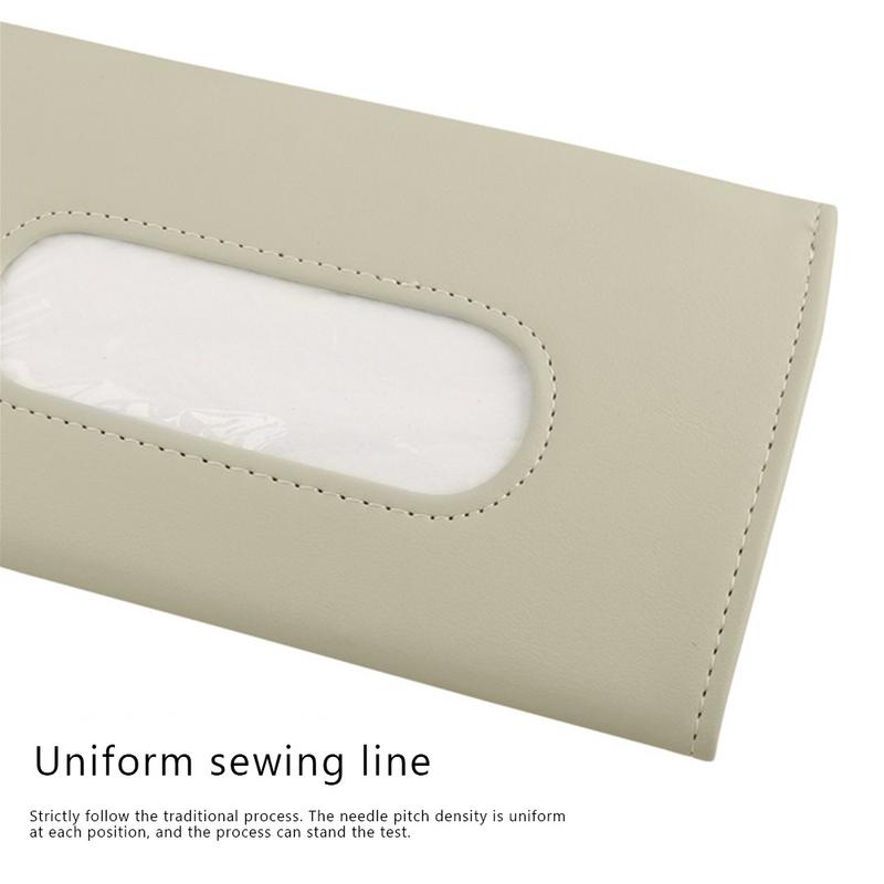 Sac à serviettes en papier pour pare-soleil de voiture, sacoche multifonction en cuir pour siège suspendu de voiture, boîte à mouchoirs en Carton