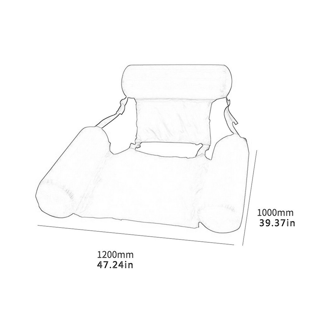 Opblaasbare Opvouwbare Drijvende Rij Rugleuning Luchtbedden Bed Strand Zwembad Water Sport Lounger Float Stoel Hangmat Mat