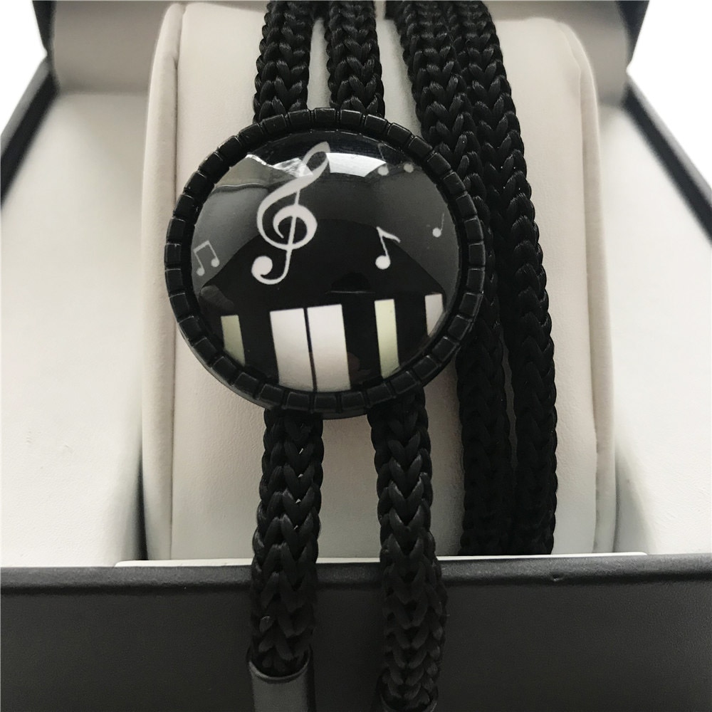 G-klav musiknoter pianomönster män kvinnor klassiska bolo slips musiker smycken flugor halsband för musikfest