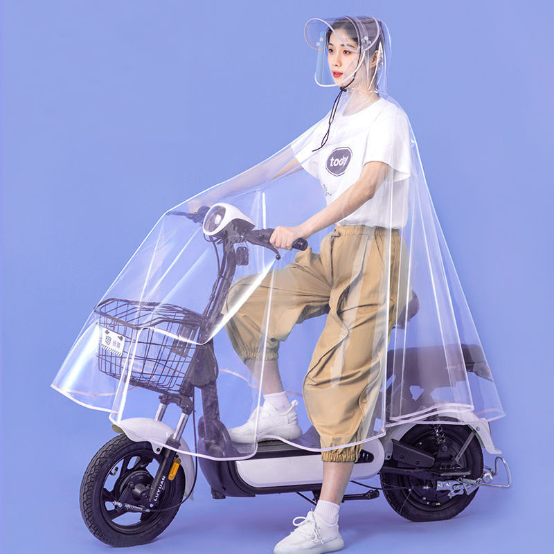 Radfahren Regenmantel Jacke Umhänge Regen Poncho Kapuze Mobilität Roller Regenschutz Motorrad transparent lange Ganzkörper wasserdicht: Default Title