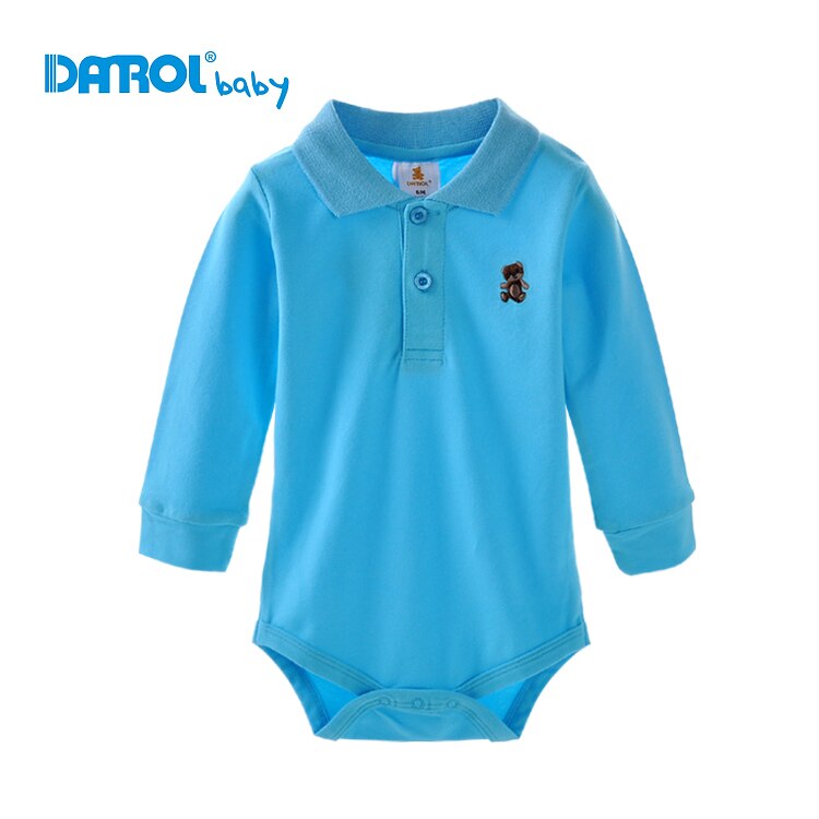 Lange Baby Jongen POLO Bodysuits Lange Mouw body bebe bodysuit baby boy kleding jumpsuit: 19-24 months / Blue