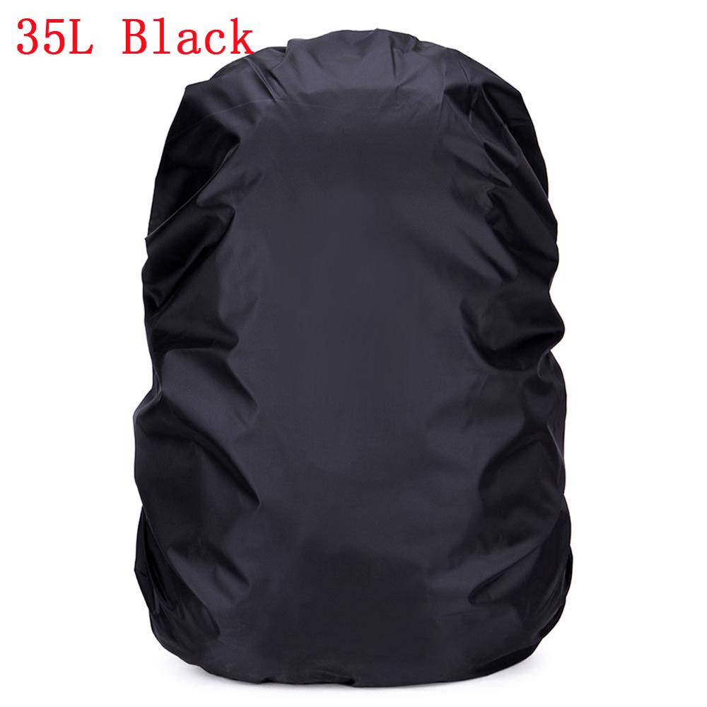 35/60/70L Waterproof Backpack Rain Cover Ultralight Shoulder Rainproof Cover for Backpack Rucksack Bag Travel Camping Climbing: 35L Black