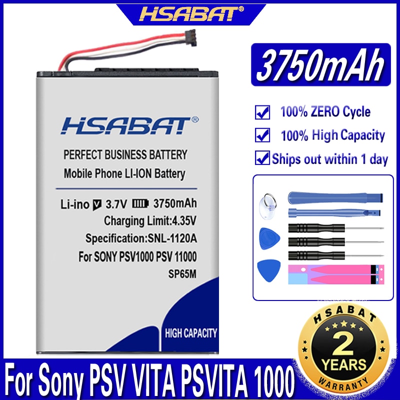Hsabat SP65M 3750 Mah Batterij Voor Sony Psv Vita Psvita 1000 Psv1000 SP65M PCH-1001 PCH-1101 Batterijen