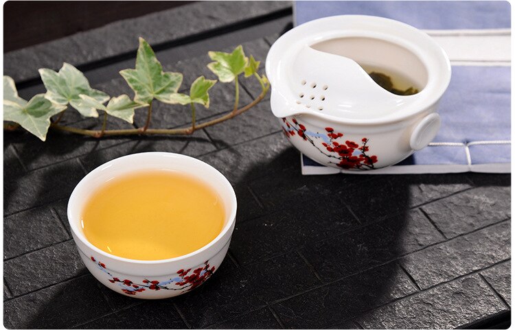 Travel tea set Include 1 Pot 1 Cup,china good product kuaikebei Kung Fu Teaset gaiwan easy teapot kettle