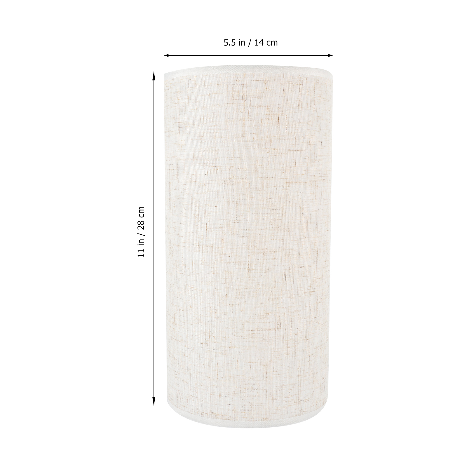 Support de lampe abat-jour cylindrique en lin, couvre-lumière, petits abat-jour cylindriques pour sol