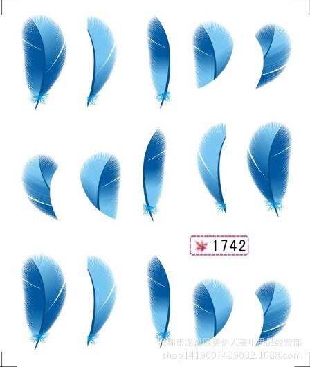 1 pièces plume colorée bricolage Nail Art strass petites perles irrégulières manucure 3D Nail Art décoration dans les accessoires de roue: 17