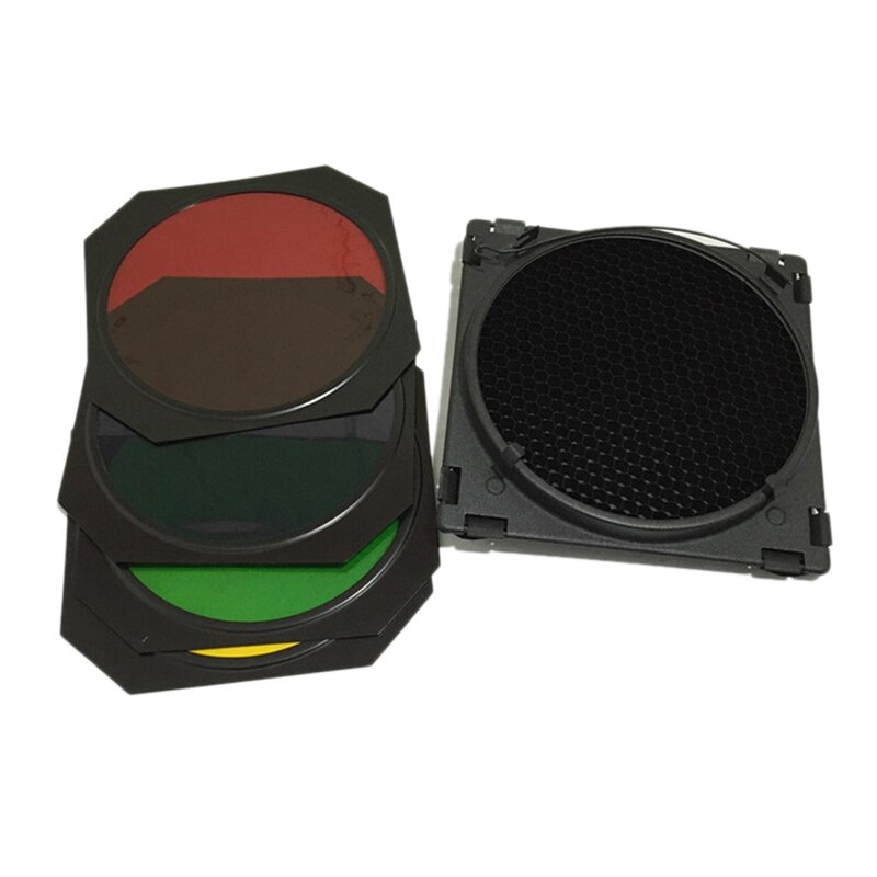 Four-Leaf Light Barrier Flashlight Barrier with Honeycomb Red / Yellow / Blue / Green Four-Color Film