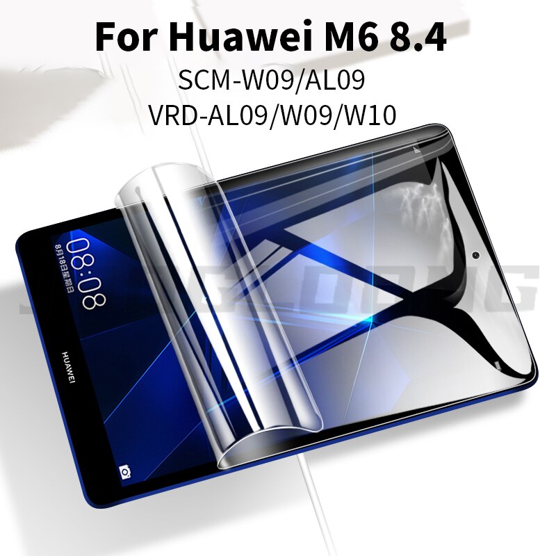 Película de hidrogel para Mate Pad Pro 10,8, Protector de pantalla de tableta de 10,4 pulgadas para Huawei MatePad M6 V6 8,4, película protectora trasera de TPU suave: Huawei M6 8.4