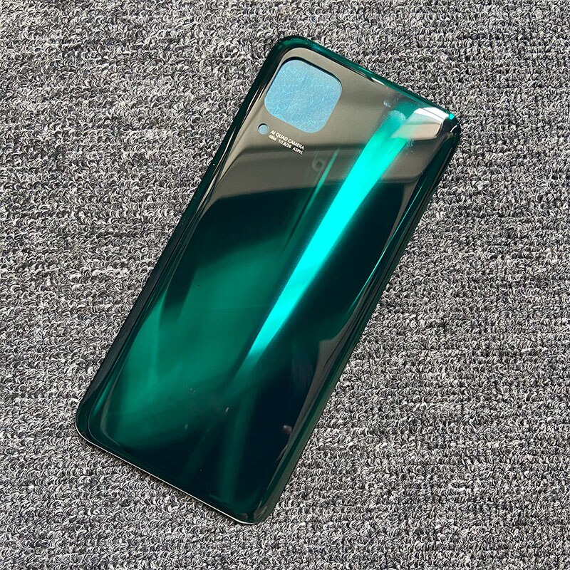 6.4 &quot;Voor Huawei P40 Lite JNY-L21 JNY-L22 Back Glass Cover Batterij Behuizing Deur Lens Rear Case Met Camera Lens nova 7i 6SE 6 Se: nova7i no lens green