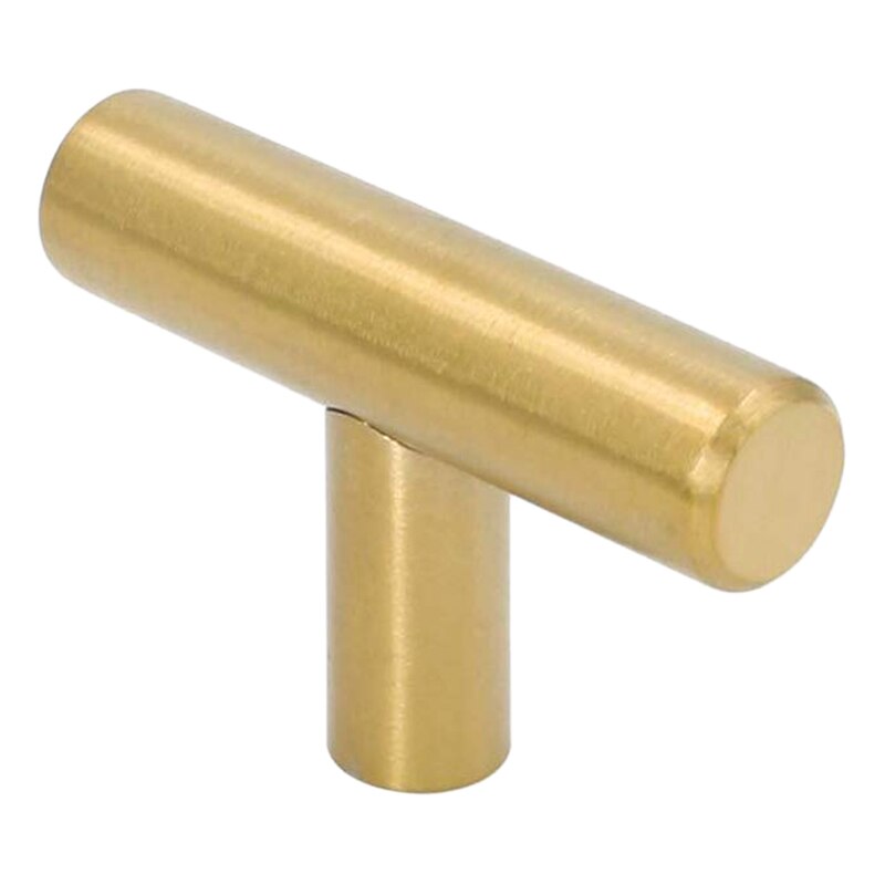 50mm lange enkelgats kastknoppen en handgrepen deurkasten lades slaapkamermeubelgrepen geborsteld  ,20- pack, goud