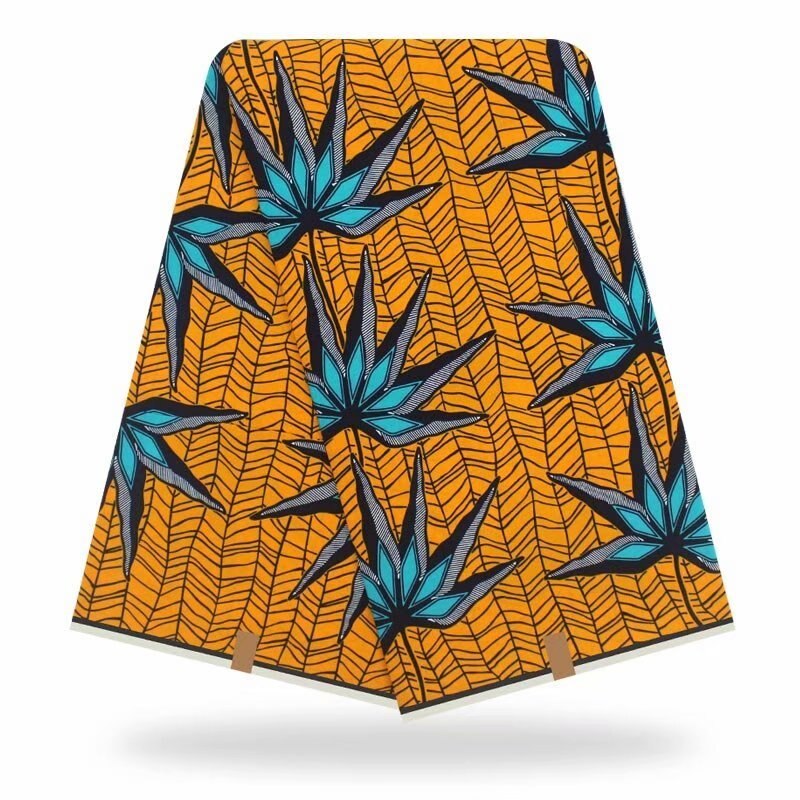 Afrikkalainen vahapainatuskangas mekkoihin afrikkalainen printtikangas afrikkalainen kangas: Väri 1