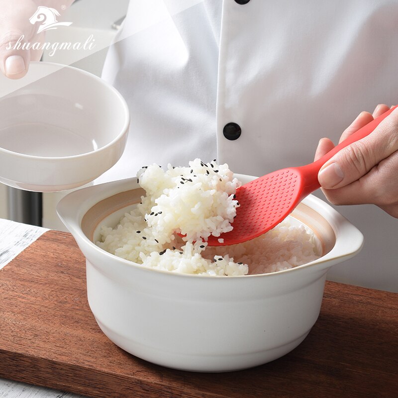 Cuchara de silicona antiadherente para arroz, herramientas de cocina, pala japonesa, pala para arroz
