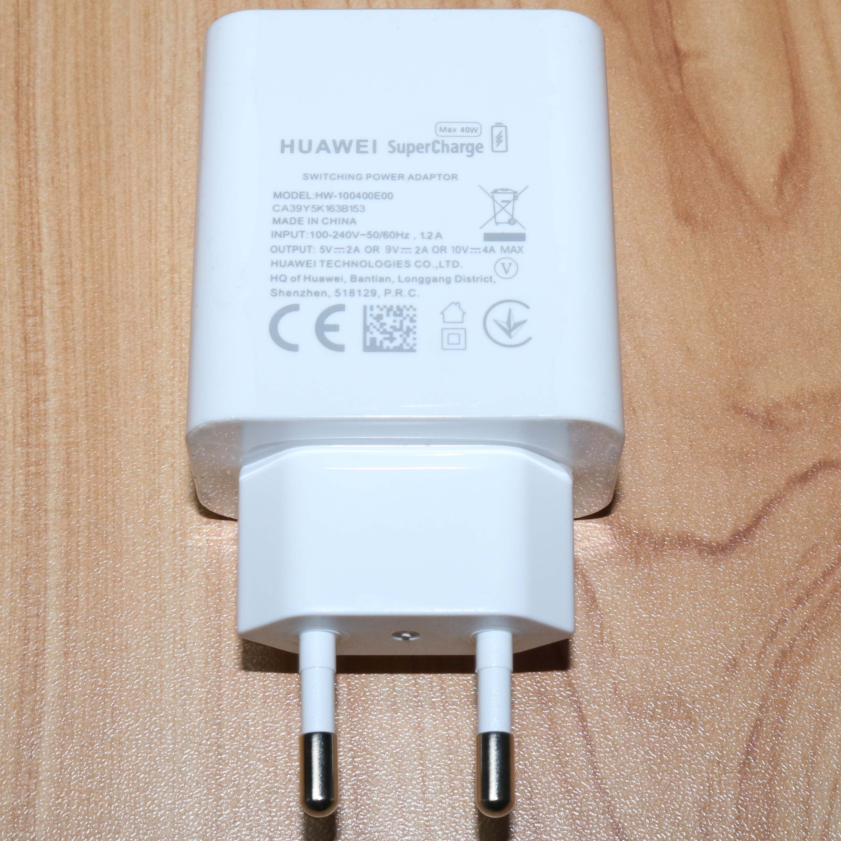 Original EU Huawei P30 Pro Fast Charger 40W Supercharge quick charge 5A usb Type c cable for P20 Mate 30 x 20 Nova 4 5 5t