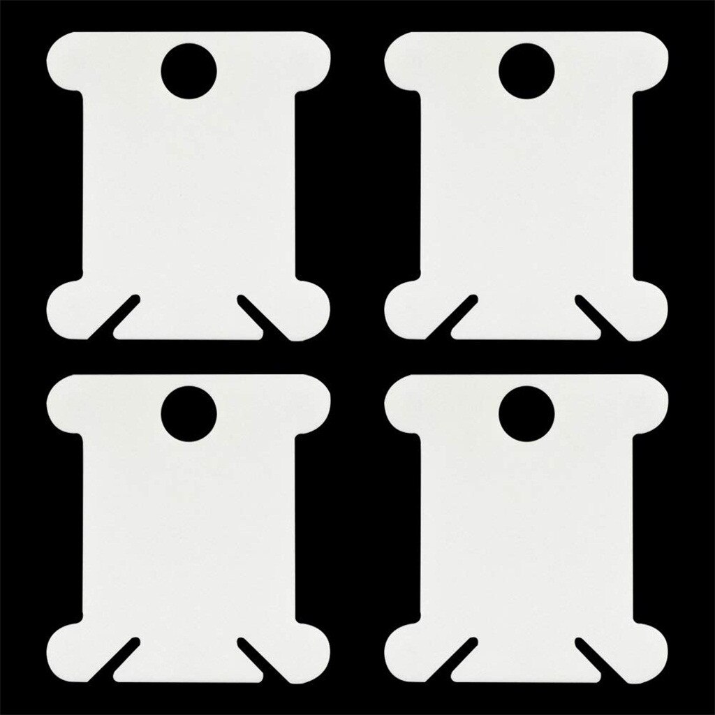 120PCS Cross Stitch Storage Rack Plastic Sewing Thread Winding Plate Board Card Embroidery Craft Thread Bobbins Organizer H5