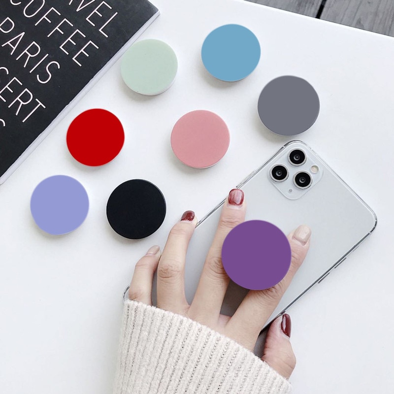 Universal Colorful Airbag Stand Mobile Phone Accessorie Pocket Holder Round Shaped Bracket Mount for IPhone 11 X Samsung Huawei