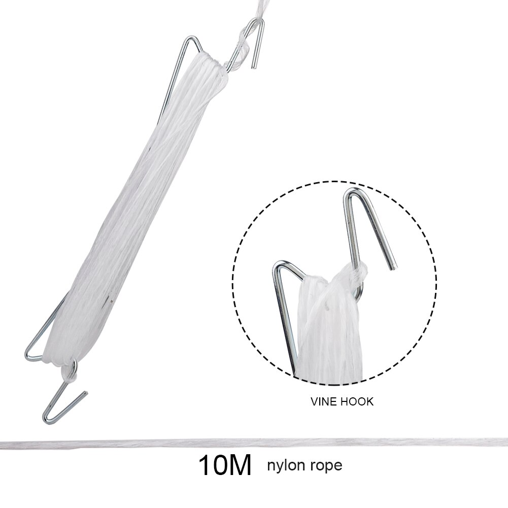 Soporte para plantas de tomate, 10 Uds., soporte para plantas de jardín de hierro, soporte para tomates, archivador de gancho J, pinzas para verduras, ganchos Anti-aplastamiento, longitud 100cm