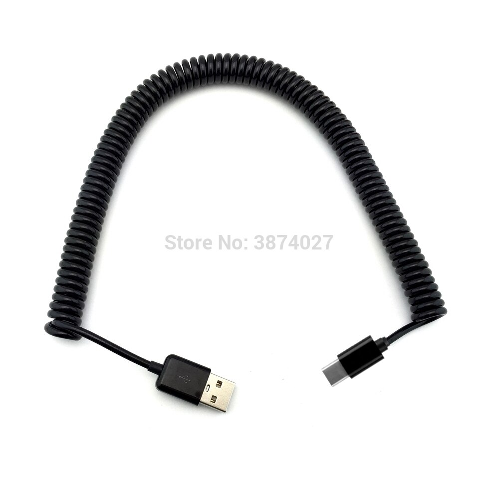 USB 3.1 USB-C Typ C Frühjahr Kabel 5 V 2A Schnellladung strecken Kabel 2