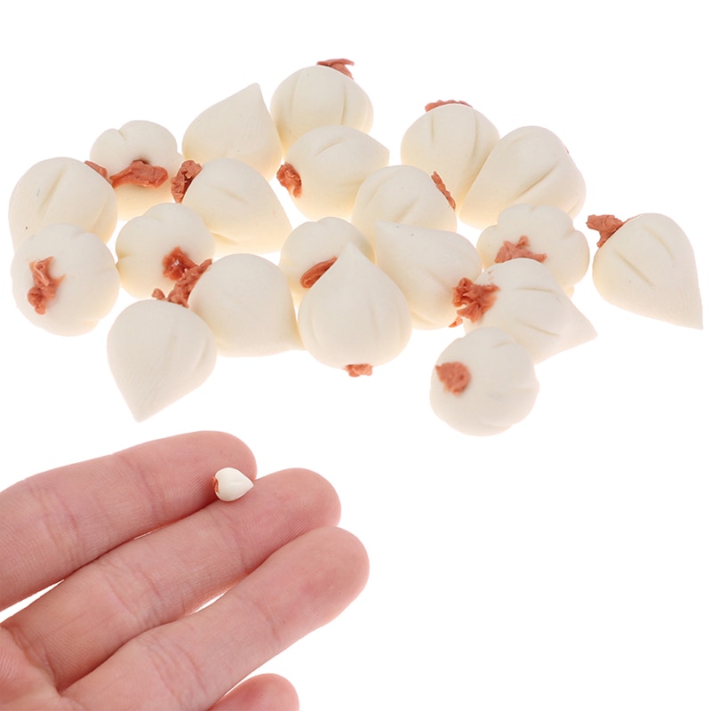 10pz 1:12 Miniatura Casa Delle Bambole verzura Aglio da Cucina arredamento bambole Accessori