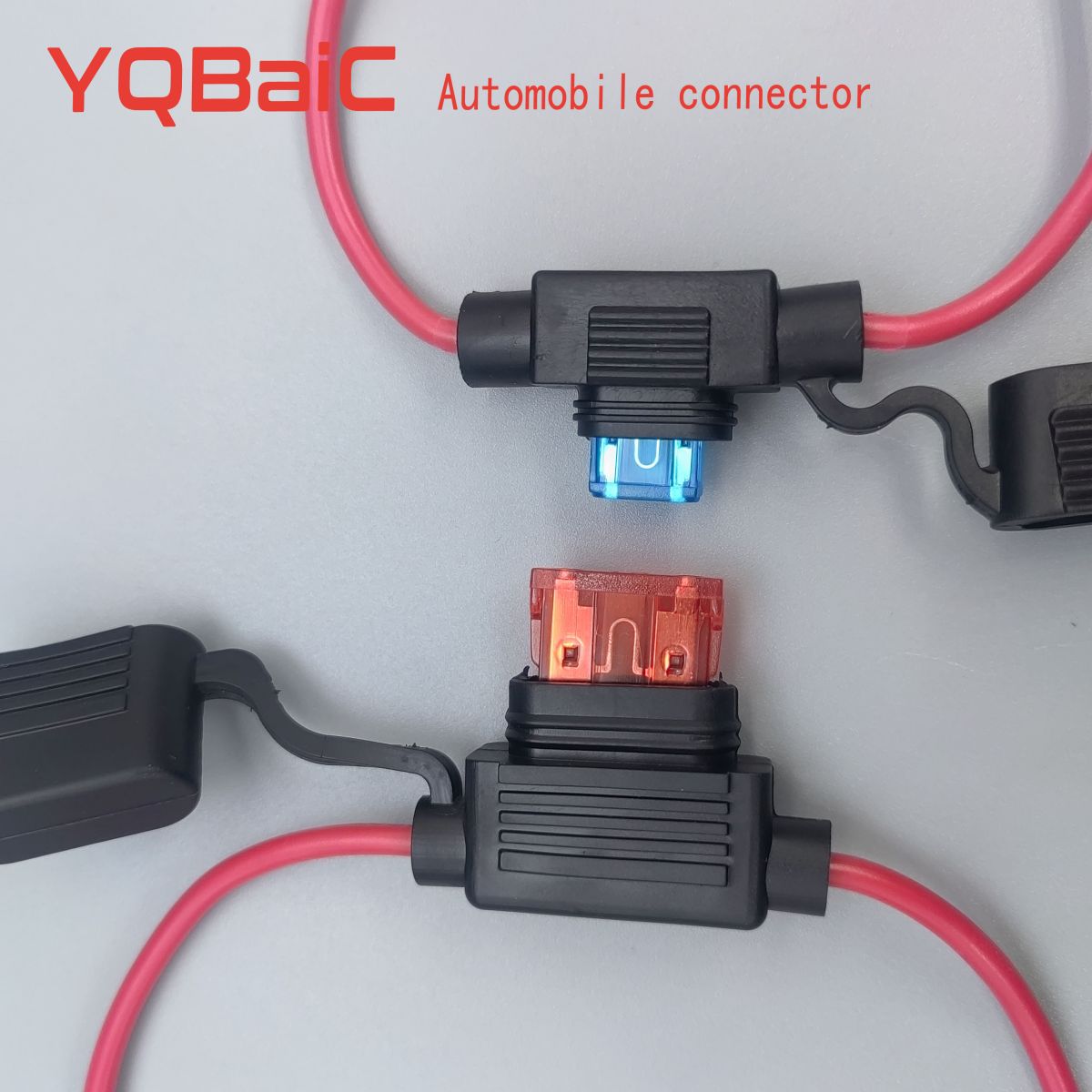 Portafusibles de hoja de coche, adaptador de cable en línea de 12V 30A, enchufe de interruptor de corte, cubierta antisalpicaduras a prueba de humedad, accesorios para automóviles