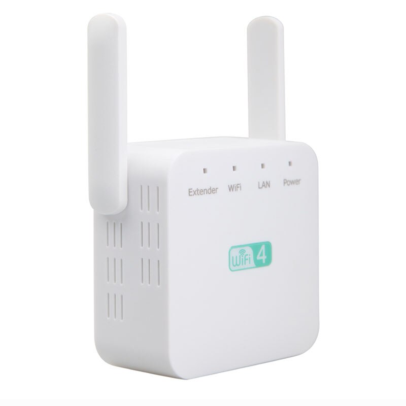 2.4G Wireless Wifi Repeater 300Mbps Wi-Fi Long Signal Range Extender Wi Fi Booster 802.11n/b/g Repeater Access Point: add AU plug / white