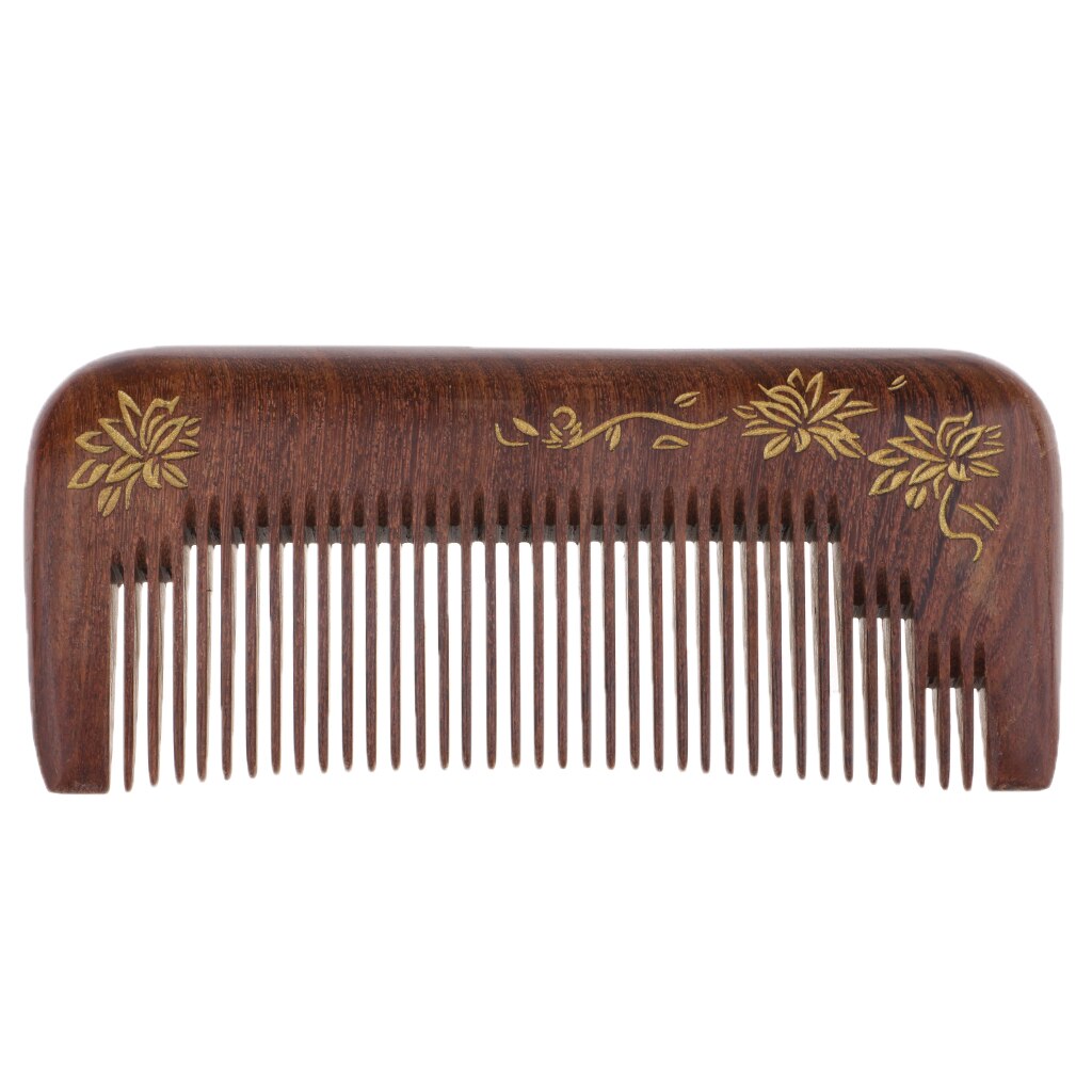 Hair Comb - Wood with Anti-Static & No Snag Handmade Brush for Beard, Head Hair, Mustache with in Box
