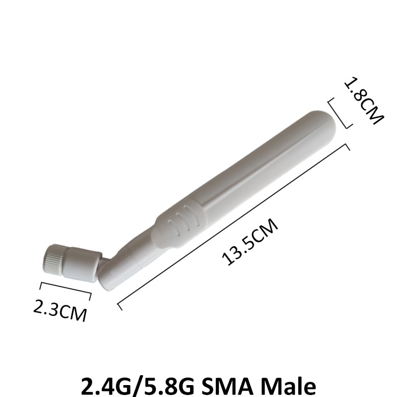 2.4g wifi Antenna 8dBi SMA Male Connector 2.4GHz 5GHz 5.8Ghz Dual Band pbx 2.4 ghz 5G 5.8G Antena rp-sma 21cm Pigtail Cable