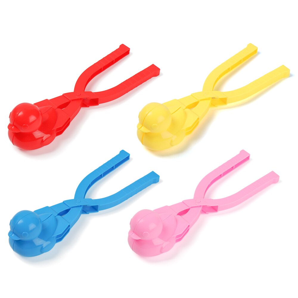 Boule de neige pince canard en forme de pelle à neige Football ShapeSand moule bonhomme de neige fabricant sculpter faisant des outils enfants Sports de plein air jouets: Duck