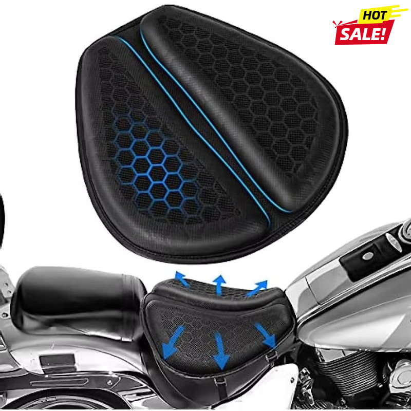 Motorfiets zitkussen motorfiets gel zitkussen Moto overdrukventiel rit zitkussen 3D honingraat antislip moto accessoires