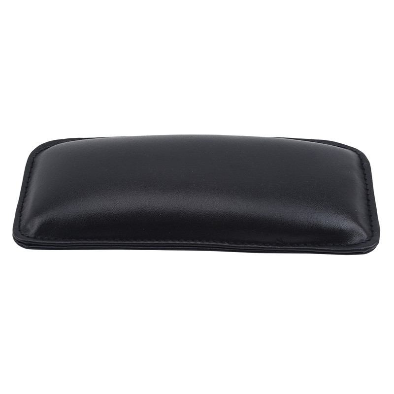 Rodillera negra para coche, rodillera de cuero para Interior de coche, cómoda espuma viscoelástica Universal: Negro