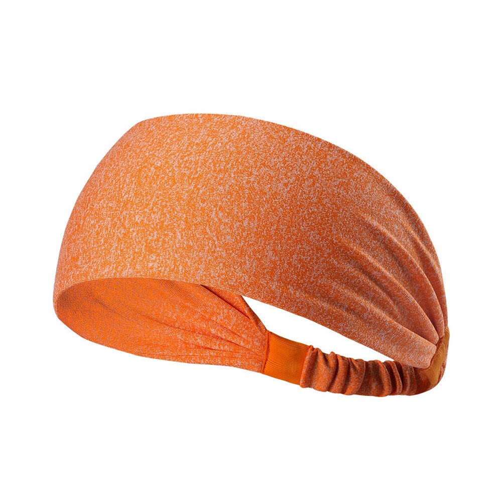 Brede Sport Hoofdband Stretch Elastische Yoga Running Headwrap Haarband Oefening Thuis Gezonde Levensstijl Snelle Levering: Oranje