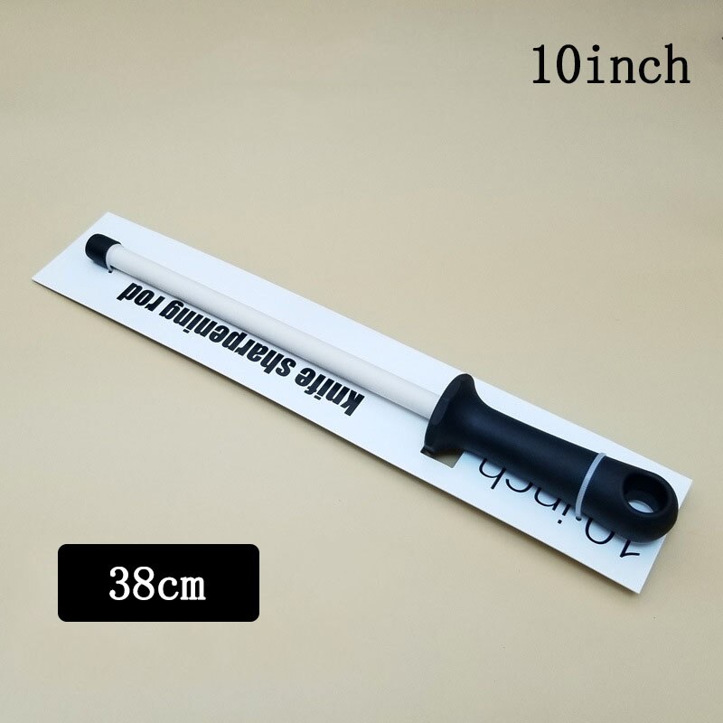 ceramic (zirconia) rod knife sharpener with ABS handle sharpener, suitable for chef steel knife kitchen assistant ceramic musat: Upgrade funds10inch